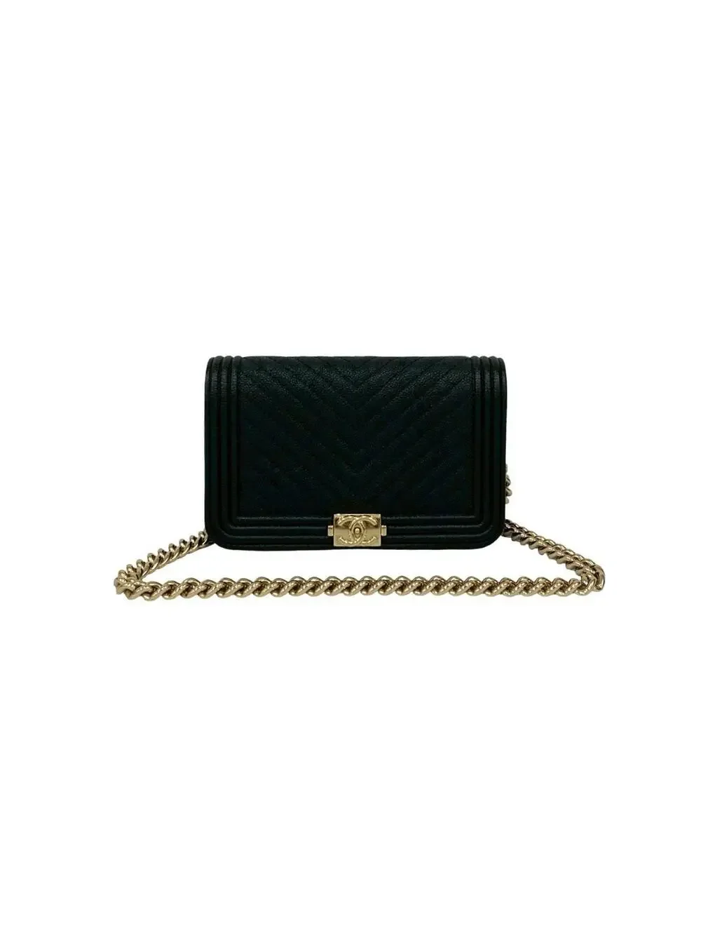 Chanel Boy Wallet On Chain Chevron #251708C28B